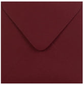 155mm x 155mm Square Envelopes (100gsm) Perfect for Christmas Cards, Greeting Cards, Wedding Invitations, Gift vouchers and Many More- Set of 100 Envelopes (Burgundy Red)